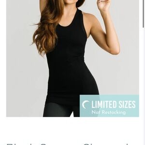 Zyia Copper Black Sleeveless Tank Top